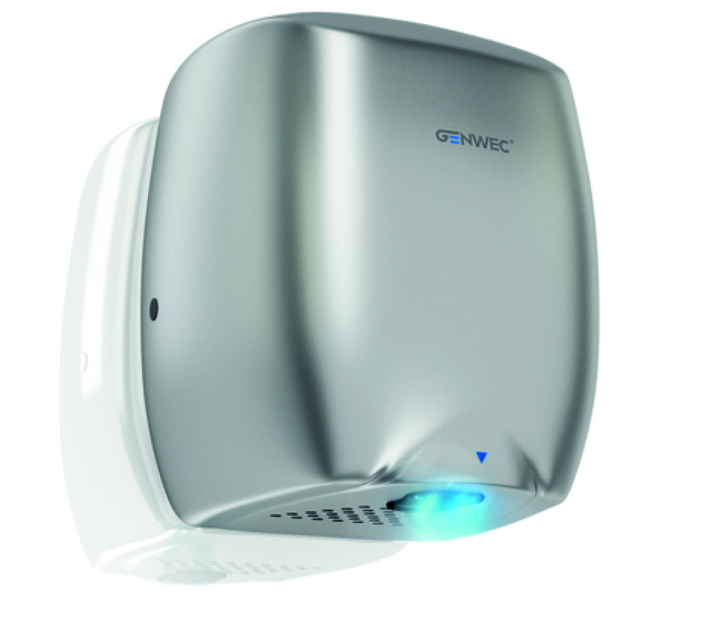 GENWEC EFLOW HAND DRYER ALUMINIUM SILVER