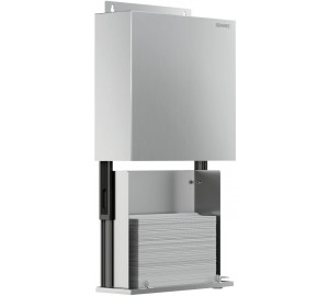 Behind fixed mirror paper dispenser 304 stainless steel brushed
