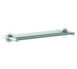 Double towel bar chromed brass 