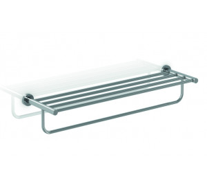 Towel rack chromed brass 