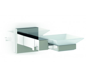 Soap dish chromed brass "Lucentum series"