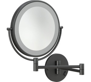 Magnifying mirror with LED light