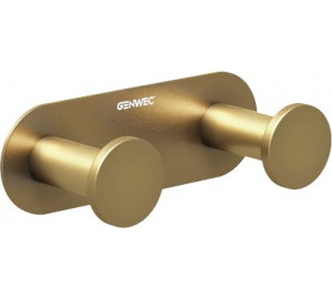 Double hanger 304 stainless steel "Nimbus series" brushed gold