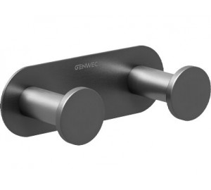 Double hanger 304 stainless steel "Nimbus series" brushed metal