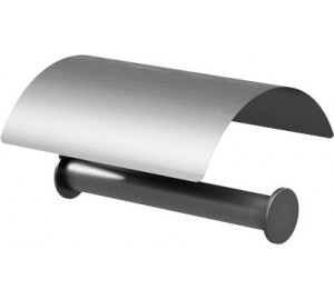 Paper holder with lid 304 stainless steel "Nimbus series" brushed metal
