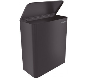 Wall mounted sanitary napkin bin 304 stainless steel black