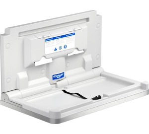 Baby changing station "Genwec Baby" with stainless steel cover