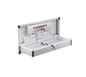 Baby change station stainless steel recessed