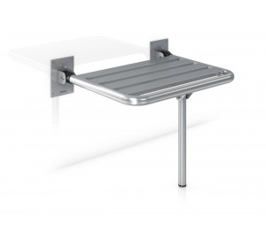 Folding seat with leg support 304 stainless steel brushed