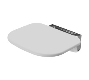 Folding compact seat white