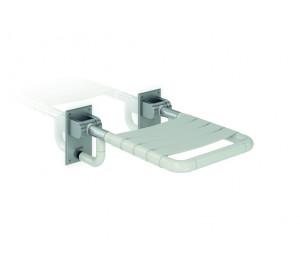 Folding seat nylon, stainless steel wall support