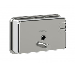 Horizontal soap dispenser 1100ml 304 stainless steel polished