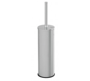 Toilet brush stainless steel polished