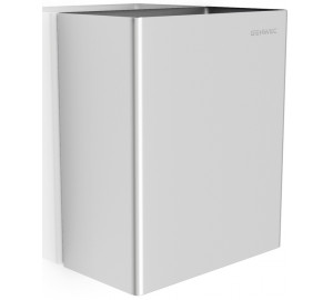 Wall mounted wastepaper bin 7L 304 stainless steel brushed