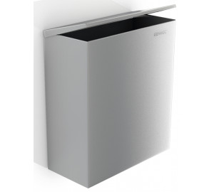 Wall mounted sanitary napkin bin 304 stainless steel brushed