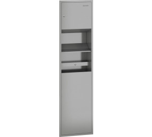 Buit-in paper towel dispenser & bin
